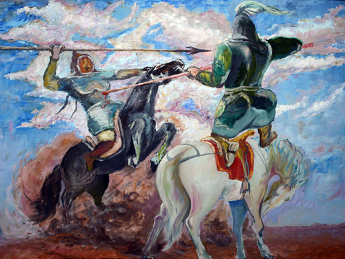 Kyrgyzstan Osh Art Museum Genghis Khan