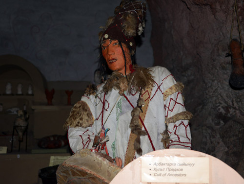 Kyrgyzstan-Osh Cave Museum People