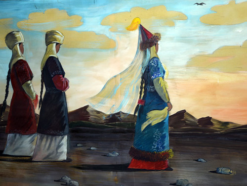 Kyrgyzstan Osh Yurt Museum People