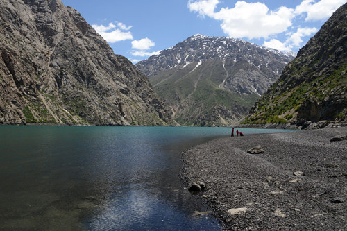 Tajikistan Fan Mountains Lake Seventh