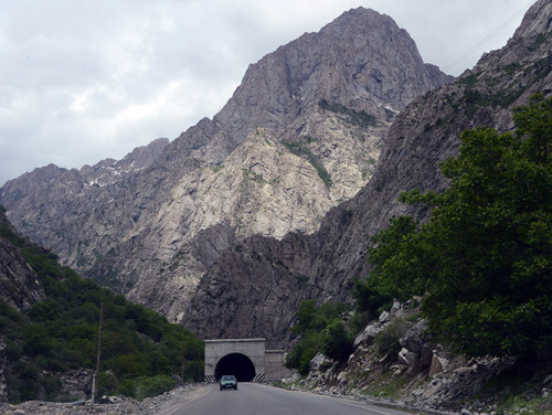 Tajikistan Highway Mountains