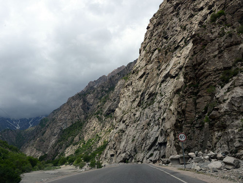 Tajikistan Highway Mountains