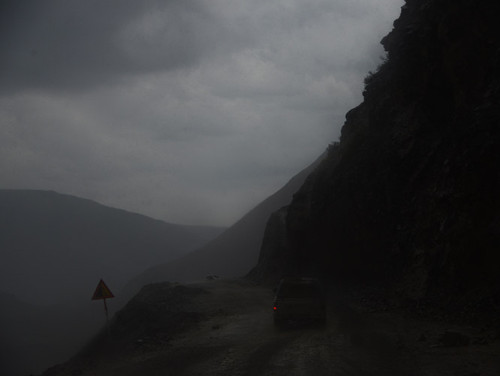 Tajikistan Highway Rain