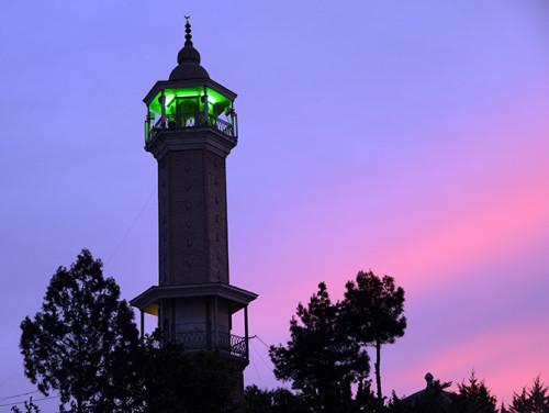 Tajikistan Panjakent Mosque Minaret