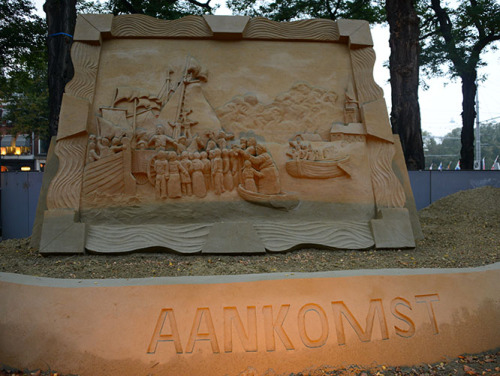 Netherlands The Hague Sand Sculpture
