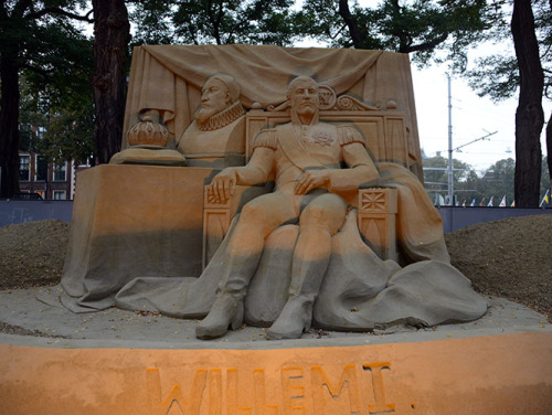 Sand Sculpture King of the Netherlands