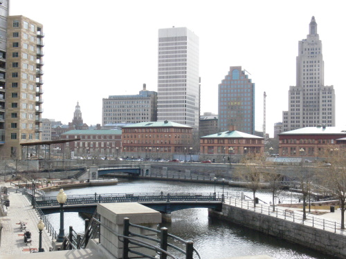 Rhode Island Providence Downtown Winter