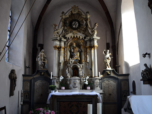 Luxembourg Vianden Castle Church Inside