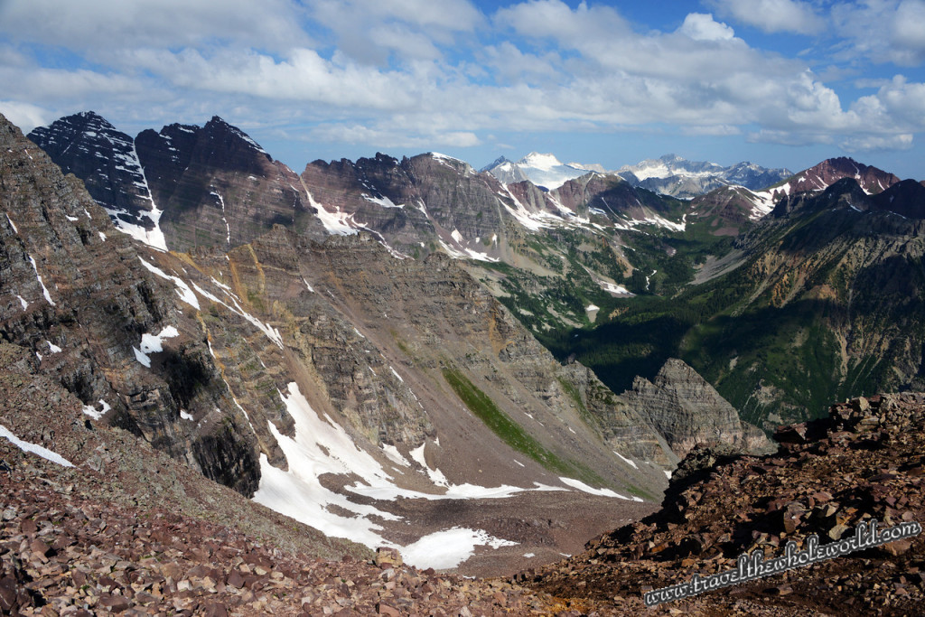 Colorado Pyramid Peak Saddle View