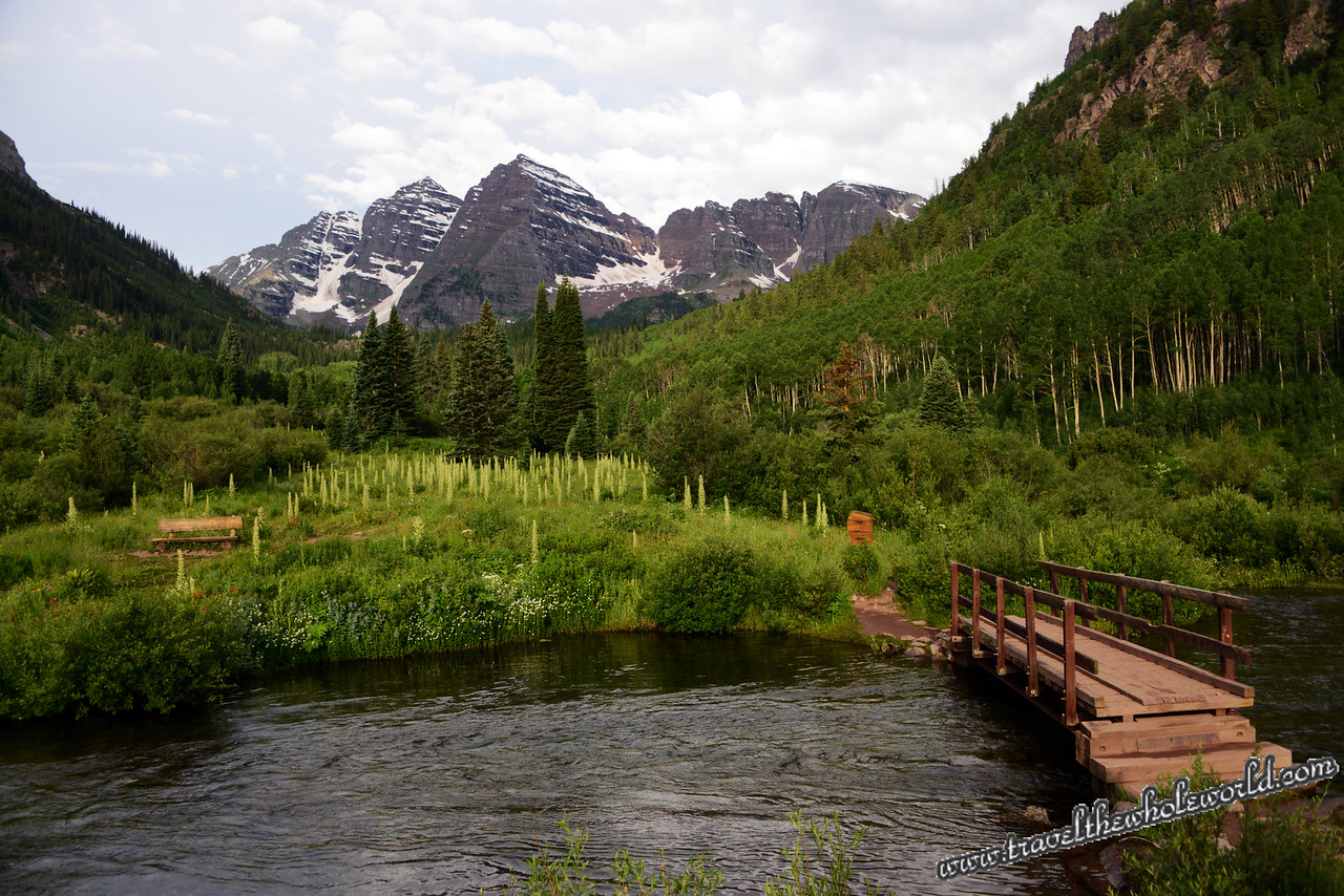 Colorado Maroon Bells Bridge