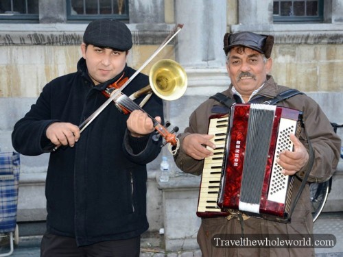 Belgium Bruges Musicians