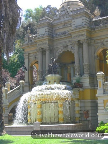 Chile Santiago St Lucia Fountain
