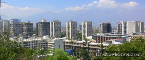 Chile Santiago View Panoramic