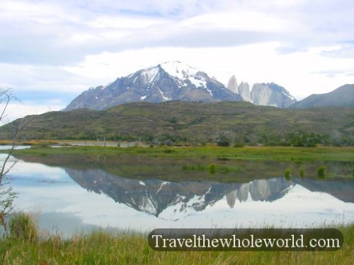 Chile Torres Del Paine Lake Mirror