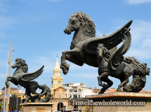 Colombia Cartagena Pegasus Statue