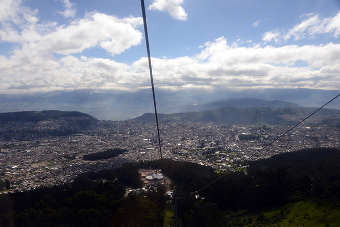 Ecuador Quito Teleferico View