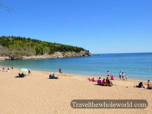 Maine Acadia Sandy Beach