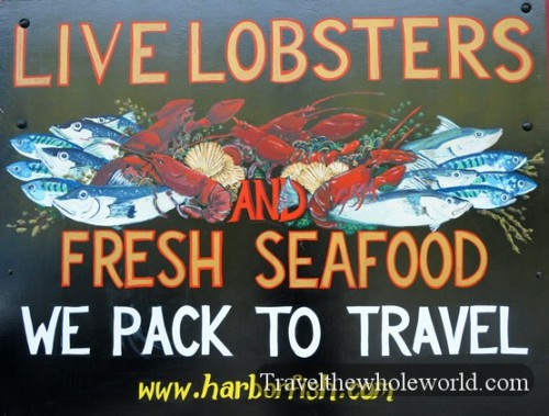 Maine Portland Seafood Market Sign