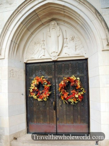 Nebraska Omaha St Margaret Mary Church Entrance