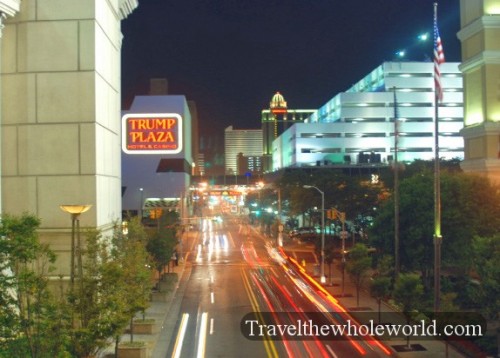 New Jersey Atlantic City Street Night