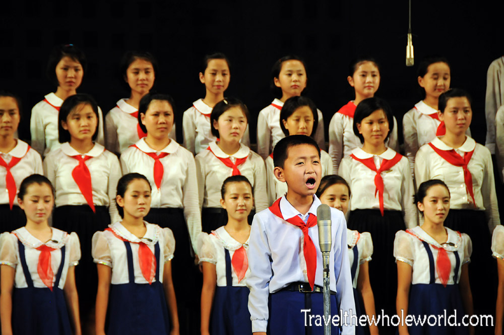 North Korea Pyongyang Children Performance