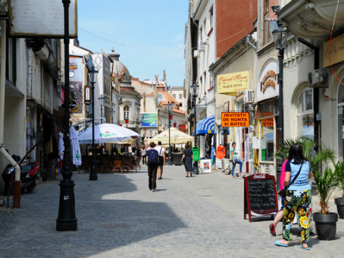 Romania Bucharest Old Town Street