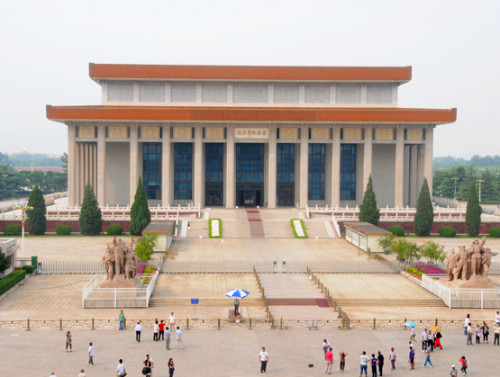 China Beijing Tiananmen Square Mao Memorial Hall