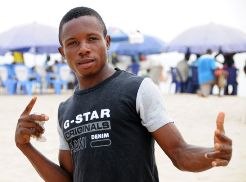 Nigeria Lagos Bar Beach Guy