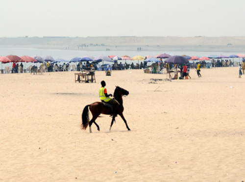 Nigeria Lagos Bar Beach Horse