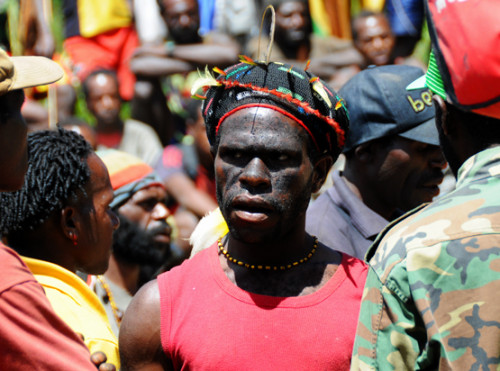 West Papua Sugapa Tribal Man