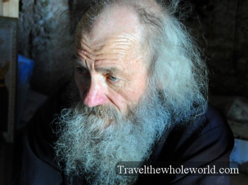 Moldova Orheiul Vechi Monastery Priest