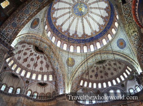 Turkey Istanbul Blue Mosque Inside