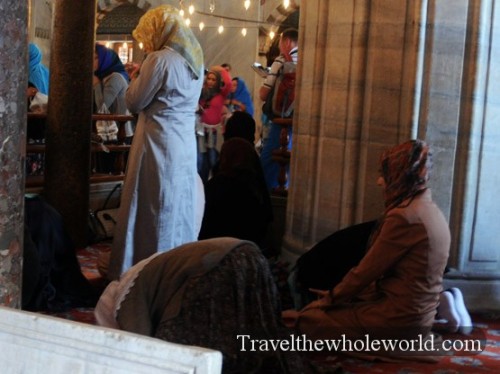 Turkey Istanbul Blue Mosque Prayer