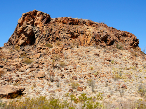 Texas Big Bend Rock Formation