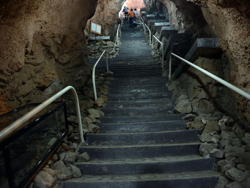 Kyrgyzstan Osh Cave Museum Steps