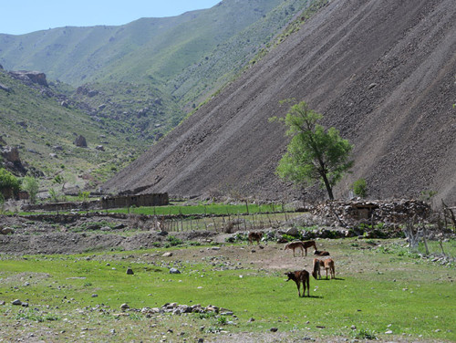 Tajikistan Fan Mountains Village