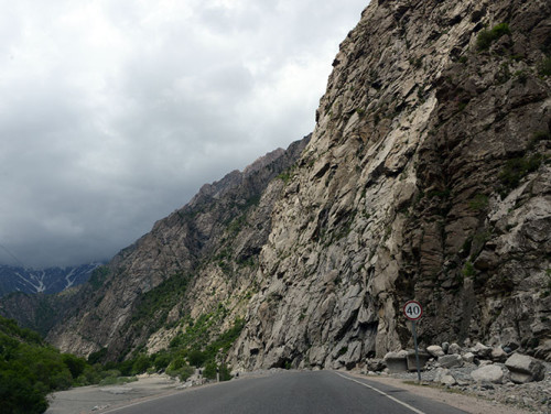 Tajikistan Highway Mountains