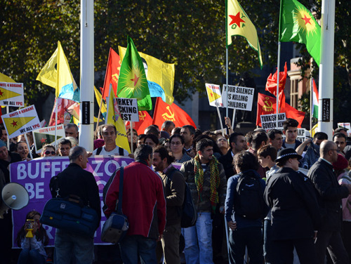 England London Turkish Protest