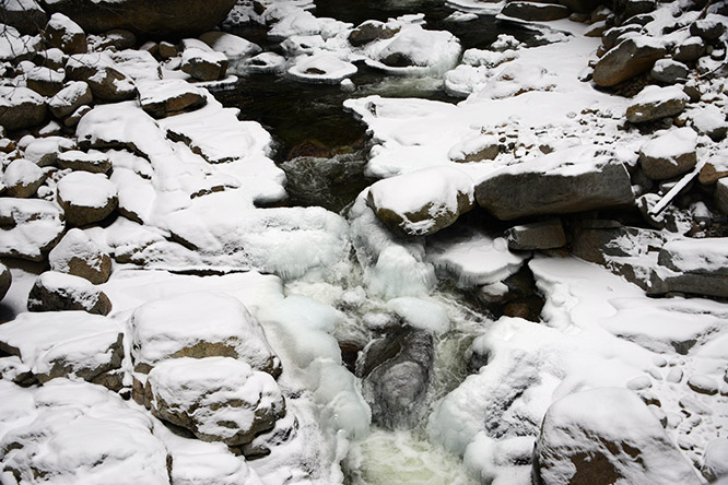New York Adirondacks Marcy Creek Ice