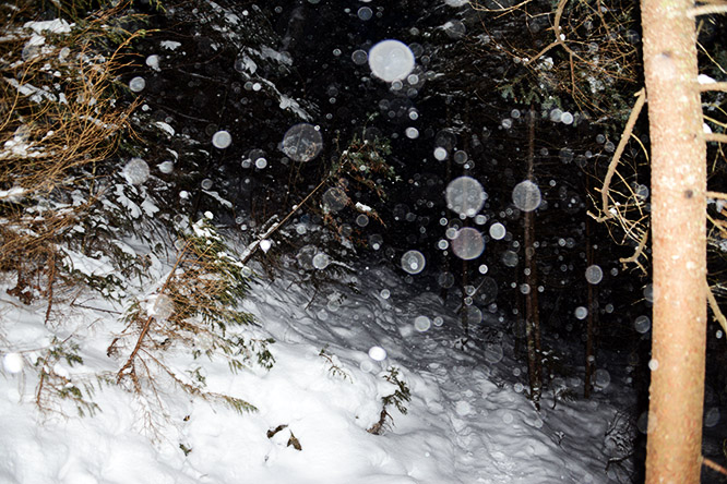 New York Adirondacks Marcy Trail Snow
