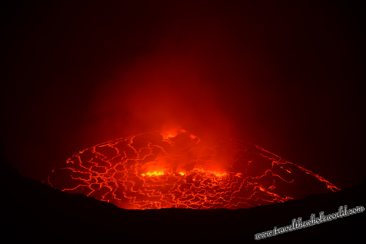 Congo Nyiragongo Volcano Lava Lake