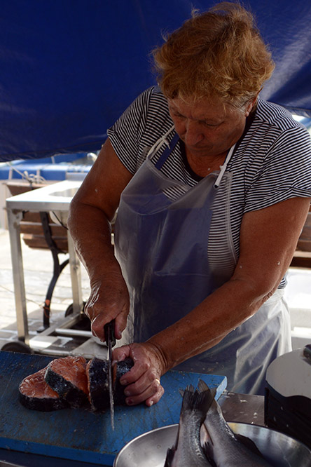 Malta Marsaxlokk Fish Woman