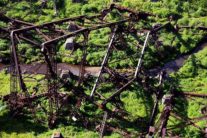 Pennsylvania Allegheny Mountains Kinzua Bridge Wreckage