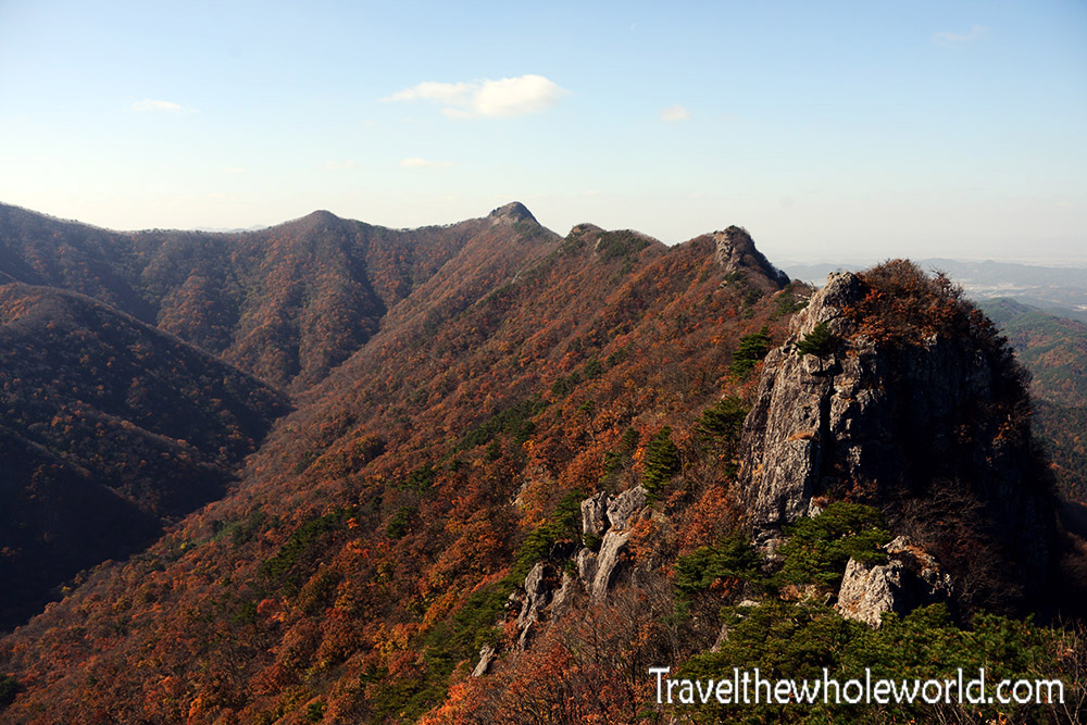 Korea Naejangsan Mountain Ridge