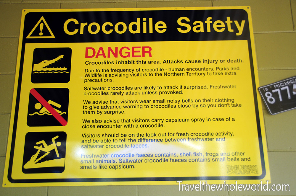 Crocodile Warning Sign
