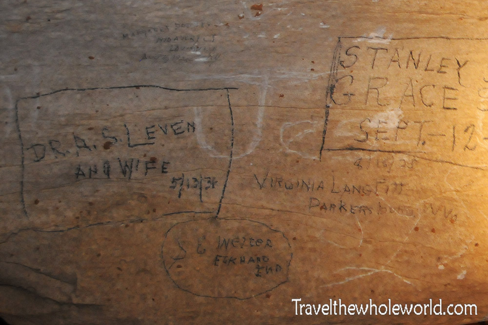 Mammoth Caves Name Carvings Writing