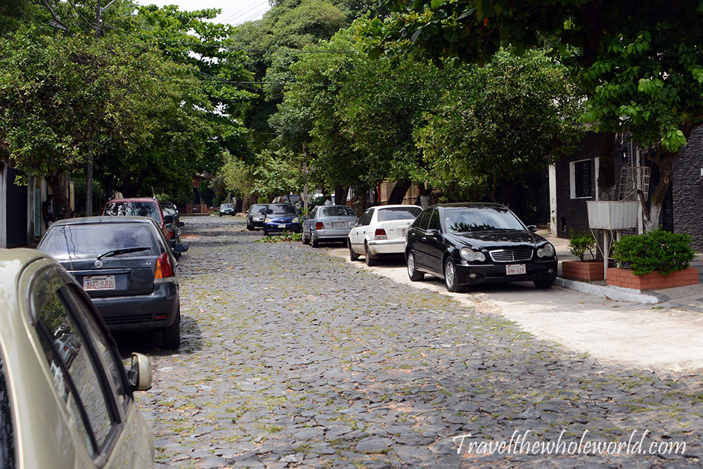 Asuncion Cobblestone Street Paraguay