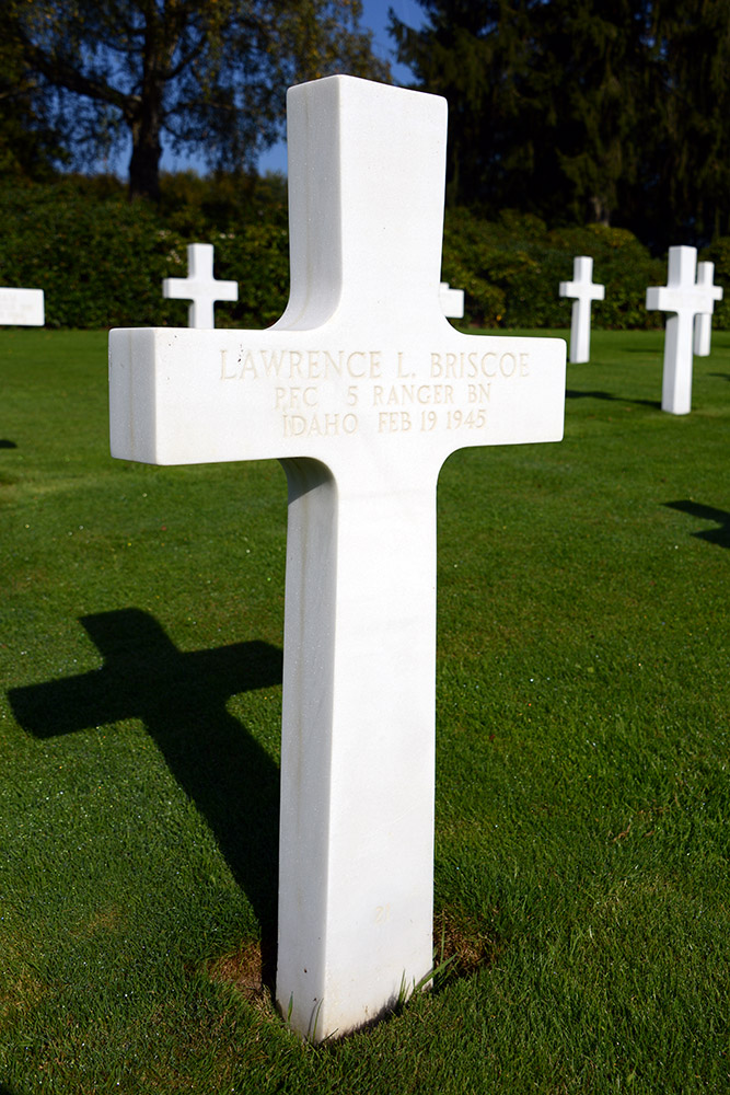 Luxembourg American Cemetery Lawrence Briscoe February 19th 1945