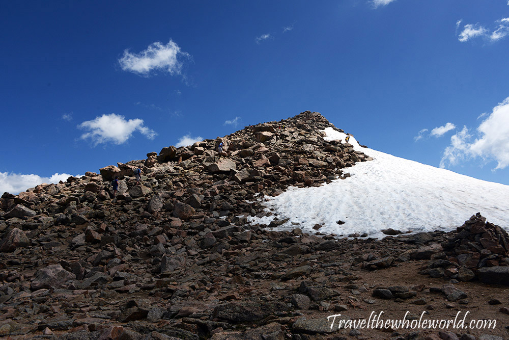 Summit approach on Mt. Bierstadt Colorado