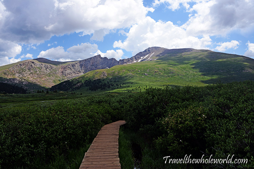 Trail descending Mt. Bierstadt Colorado